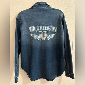 True Religion Georgia long sleeve denim shirt.